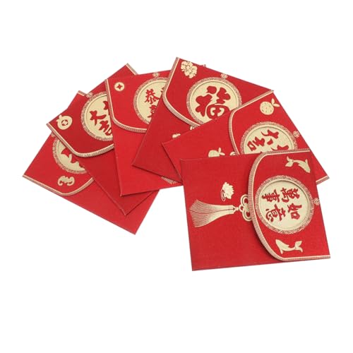 6 Stück Teiliges Glitter Rote Umschläge für Chinesisches Neujahr Traditionelle Hong Bao Geldumschläge Elegante Geschenkverpackung für Hochzeiten und Hochwertiges Papiermaterial 6 Stück Teiliges Glitter Rote Umschläge für Chinesisches Neujahr Traditionelle Hong Bao Geldumschläge Elegante Geschenkverpackung für Hochzeiten und Hochwertiges Papiermaterial von Happyyami