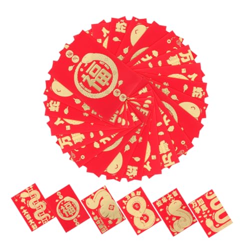 60 Stück Rote Umschläge für Jahr Schlange Chinesische Neujahrsumschläge für Geldgeschenke Hochzeiten und Stilvolle und Praktische Geldumschläge mit Traditionellem Design 60 Stück Rote Umschläge für Jahr Schlange Chinesische Neujahrsumschläge für Geldgeschenke Hochzeiten und Stilvolle und Praktische Geldumschläge mit Traditionellem Design von Happyyami
