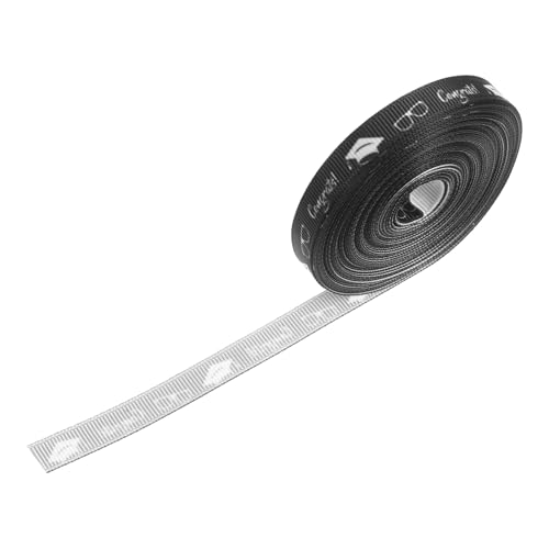 Happyyami 1 Rolle Dekoratives Abschlussband Congrats Geschenkbänder für Diy Bastelprojekte Geschenkverpackung Schwarzes Satinband für Abschlussfeiern Happyyami 1 Rolle Dekoratives Abschlussband Congrats Geschenkbänder für Diy Bastelprojekte Geschenkverpackung Schwarzes Satinband für Abschlussfeiern von Happyyami