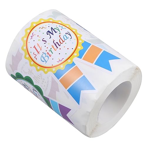 Happyyami 1 Rolle Happy Birthday Aufkleber Geformte Etiketten Einzigartige Cartoon Designs Deko für Geburtstagskarten und Selbstklebend für Verschiedene Oberflächen Happyyami 1 Rolle Happy Birthday Aufkleber Geformte Etiketten Einzigartige Cartoon Designs Deko für Geburtstagskarten und Selbstklebend für Verschiedene Oberflächen von Happyyami