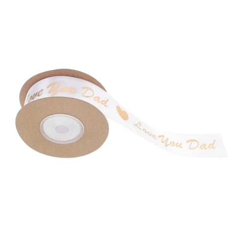 Happyyami 1 Rolle Vatertagsband mit Goldfolierten Akzenten Geschenkband für Tortendekoration und Festliche Anlässe Yards mit Liebe Design Happyyami 1 Rolle Vatertagsband mit Goldfolierten Akzenten Geschenkband für Tortendekoration und Festliche Anlässe Yards mit Liebe Design von Happyyami