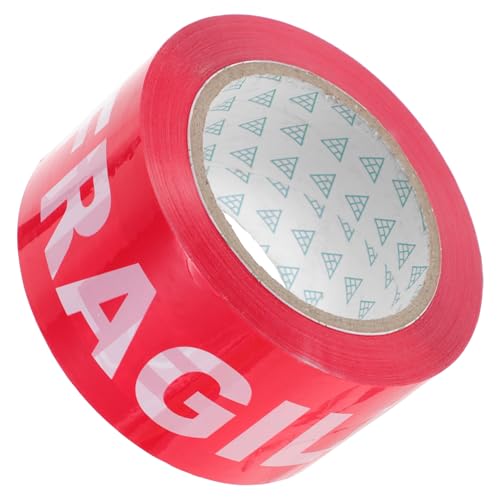 Happyyami 1 Rolle Warnband Klebrig Zerbrechliches Band Ziehen Um Farbig Verpackung Klebeband Packbänder Versand Zerbrechlicher Abziehbilder Kistenband Warnbänder Rot Polyethylenfolie von Happyyami