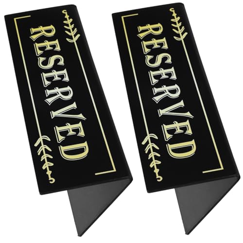 Happyyami 1 Satz Acryl Kartenschild „Reserviert“ Schild „Restaurant Reserviert“ Schild „Sitzplätze Reserviert“ Für Stühle Tischkarten Kartentisch Reserviert Schilder Für Tische 2 Stück von Happyyami