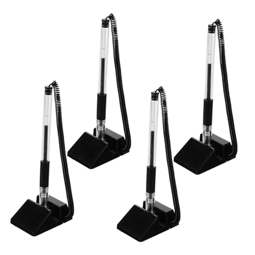 Happyyami 1 Satz Büro-gelstift Desktop Multi Tisch Schreibwaren Bürostift Mit Kette Kugelschreiber Stifte Für Geschäftszeichen Verschleißfeste Zeichenstifte Drehstift Plastik Black 4 Stück Happyyami 1 Satz Büro-gelstift Desktop Multi Tisch Schreibwaren Bürostift Mit Kette Kugelschreiber Stifte Für Geschäftszeichen Verschleißfeste Zeichenstifte Drehstift Plastik Black 4 Stück von Happyyami