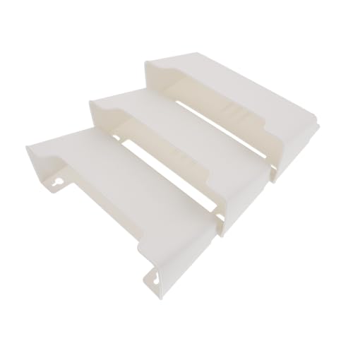 Happyyami 1 Satz Datei Aufbewahrungsbox Papier Wand Vertikale Regal hängend aktenordner büromaterial aufbewahrung Beleg-Organizer MAL MOTTED -Aktenhalter Hängeregistraturhalter Plastik Beige von Happyyami