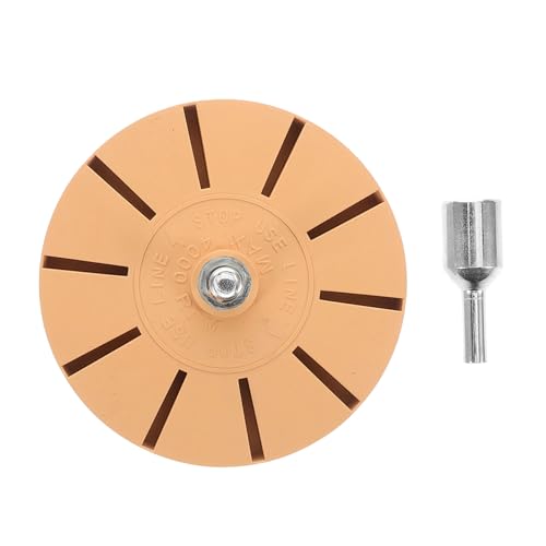 Happyyami 1 Satz Gummirad Entferner für Bohrmaschine Klebereste von Autolack und Mühelos Entfernen Effizientes und Kratzfreies Werkzeug mit Pneumatischem Design von Happyyami