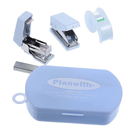 Happyyami 1 Satz Handwerkzeugkasten büroartikel büromaterial statiko bürogadges office zubehör schreibtisch werkzeugtasche Sammelalbum klebeband bürotisch Hefter süß Netter Hefter Abs Blue Happyyami 1 Satz Handwerkzeugkasten büroartikel büromaterial statiko bürogadges office zubehör schreibtisch werkzeugtasche Sammelalbum klebeband bürotisch Hefter süß Netter Hefter Abs Blue von Happyyami