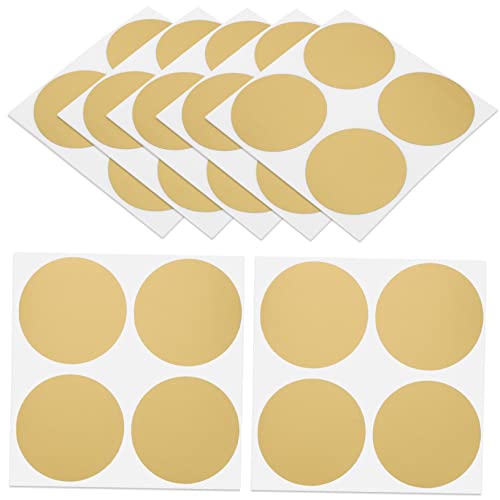 Happyyami 1 Satz Kratzfolienaufkleber Basteln Für Bastelsets Für Postcard Etiketten Abkratzen Geburtstag Weiß Aufkleber Mit Goldenen Siegeln Rubbelaufkleber Aus Papier 50 Stück von Happyyami