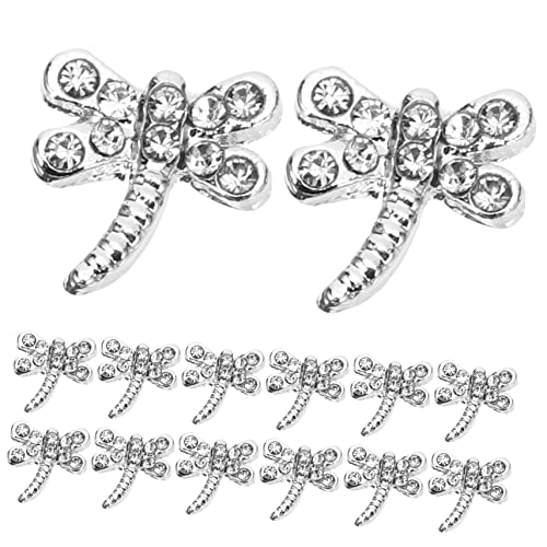 Happyyami 1 Satz Nagel Charms Libellen-nagelkunstdekor Libelle Nagel Strass Libelle Dekoration Nagelkunst-anhänger Maniküre-tipps Dekoration Libellen-nageljuwel Für Legierung Silver 20 Stück von Happyyami