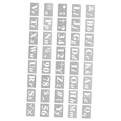 Happyyami 1 Satz Vorlage Für Buchstaben Nummer Schablone Druckschablonen Selber Machen Kleine Sprühschablonen Wiederverwendbare Alphabetvorlagen Große Schablonen Malschablonen Das Haustier von Happyyami