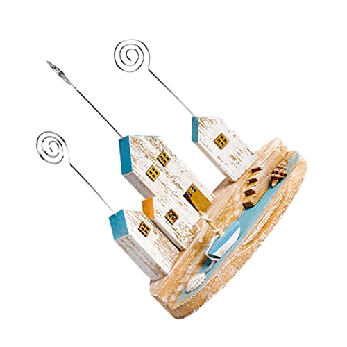 Happyyami 1 Stück Fotoordner-Ornamente Karten-Clip Inhaber Fotohalter Bildhalter rustikal Memohalter Fotoclip Menü-Clip TABLE -NUMPER -HAUSE Clip für Bürokarten Nachrichtenordner Eisen von Happyyami