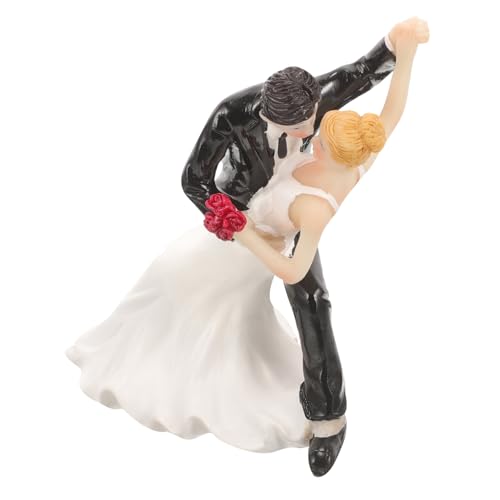 Happyyami 1 Stück Hochzeitstorte Dekoration Pfannen Topper Dübel Hochzeit Zeremonie Dekorationen Ornamente Paare Ornament Auto Dekorationen Hochzeitspaar Figuren Dekoration Braut von Happyyami