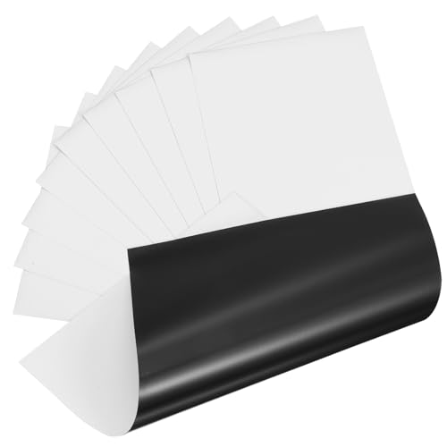 Happyyami 10 Blatt Magnetisches Druckpapier Magnetisches Papier Bedruckbares Magnetpapier Magnetdruckerpapier Magnetisches Druckerpapier Druckpapiere Weiches Gummimaterial Weiß von Happyyami