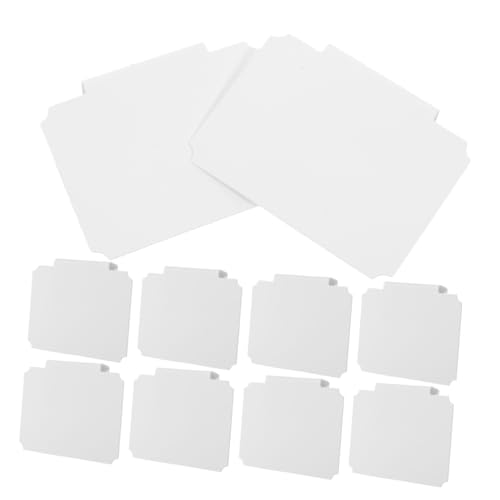 Happyyami 10 Stück Etikettenhalter Etikettenclips Für Vorratsbehälter Korbklammern Zur Beschriftung Körbe Beschriftungen Abnehmbar Ablösbare Etiketten Kleiderlabeln Weiß Pvc von Happyyami