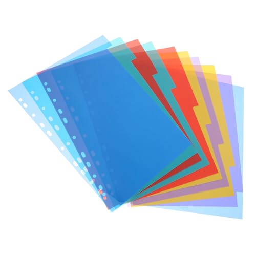 Happyyami 10 Stück Kategorieindexseite Papier Teiler Sorter klein Ordnertrenner Organisation bürobedarf büromaterial Dateien Großmappen für den Unterricht Erinnerungsordner für die Schule Happyyami 10 Stück Kategorieindexseite Papier Teiler Sorter klein Ordnertrenner Organisation bürobedarf büromaterial Dateien Großmappen für den Unterricht Erinnerungsordner für die Schule von Happyyami