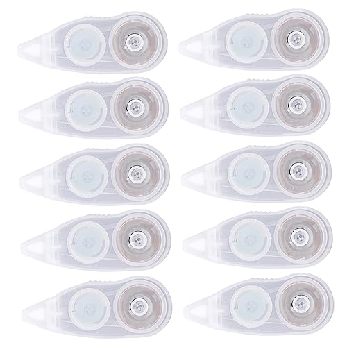 Happyyami 10 Stück Korrekturband Set Transparente Reparaturrolle Doppelseitiges Klebeband für Büro Schule und Zuhause Langlebig Einfach zu Verwenden für Schüler und Studenten von Happyyami