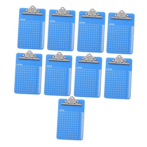 Happyyami 10 Stück Kunststoff Klemmbrett mit Maßstab Teilig für Dokumentenorganisation und Zeichnungen Langlebig und Sicher für Täglichen Gebrauch von Happyyami