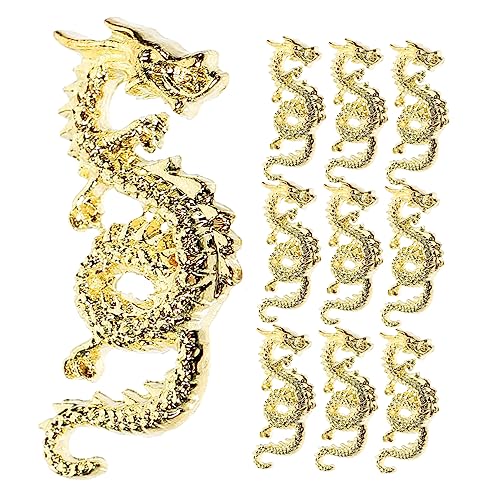 Happyyami 10 Stück Nagelcharms für Drachen Nagelschmuck Maniküre Kunst Dekorationen aus Metall für DIY und Professionelle Anwendungen Geeignet für Verschiedene Anlässe Happyyami 10 Stück Nagelcharms für Drachen Nagelschmuck Maniküre Kunst Dekorationen aus Metall für DIY und Professionelle Anwendungen Geeignet für Verschiedene Anlässe von Happyyami