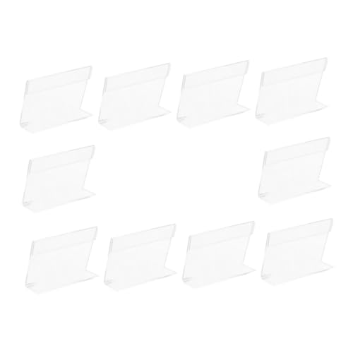 Happyyami 10 Stück Preisschild aus Acryl Planke Etiketten für den Einzelhandel mit Party Ausstellungsstand preisaufsteller tags verschleißfester Schilderständer Supermarkt Zubehör von Happyyami