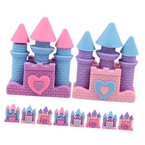 Happyyami 10 Stück Teiliges Schloss Radiergummis Niedliche Cartoon Radierer Kreative Kawaii Radiergummis für Mädchen Schulbedarf und Happyyami 10 Stück Teiliges Schloss Radiergummis Niedliche Cartoon Radierer Kreative Kawaii Radiergummis für Mädchen Schulbedarf und von Happyyami