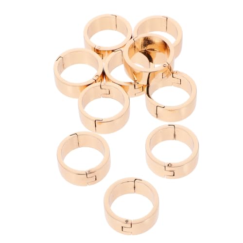 Happyyami 10 Stück Tischkalender-bindungskreis Flash-karte Klingelt Binderringe Klein Notizkartenringe Clipringe Für Papier Buchring Ringordner Für Lose Blätter Ringclips Zinklegierung von Happyyami
