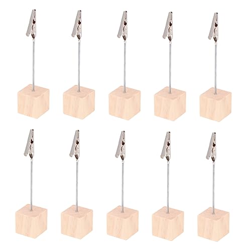 Happyyami 10 Stück Tischkartenhalter mit Krokodilklemme für Bilder Memos und Tischnummern Holzsockel Naturfarbe für Hochzeiten und Partys Happyyami 10 Stück Tischkartenhalter mit Krokodilklemme für Bilder Memos und Tischnummern Holzsockel Naturfarbe für Hochzeiten und Partys von Happyyami