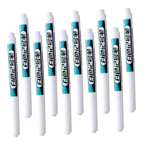 Happyyami 10 Stück Weißer Markierungsstift Baustift Tieflochstifte Tischlerstift Für Den Bau Marker Für Metall Stift Markierstifte Mit Tiefem Loch Ministifte Für Abzeichen Plastik von Happyyami