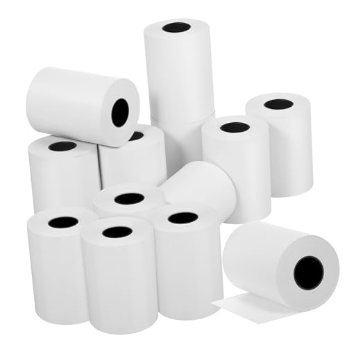 Happyyami 100 Rollen Thermopapier einschlagpapier druckpapier Druckerpapier für Kassensysteme durckerpapier paper roll papierrolle Thermal- Kartenpapier Quittungspapier Express-Etikett Weiß von Happyyami