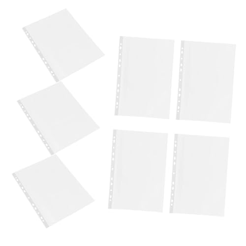Happyyami 100 Stück Blatt Dokumentenschutzhüllen Dokumentenmappen Tasche Seitenschutzhüllen Mit Taschen Klare Seitenschutzhüllen Papierhüllen Transparent Pp von Happyyami