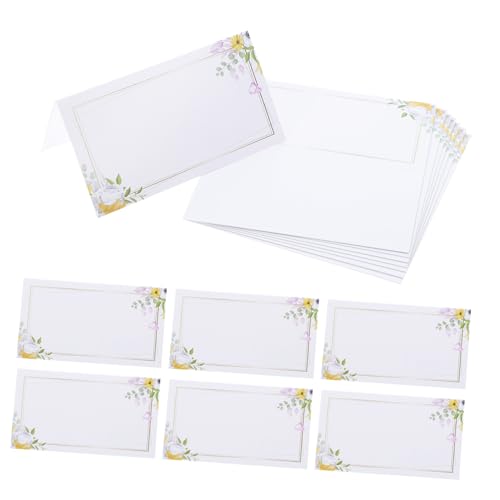 Happyyami 100 Stück Blumige Sitzkarten mit Elegantem Blumenmuster und Beschreibbar für Shower Hochzeit Party und Bankett Praktische Tischdekoration zur Gastplatzierung Happyyami 100 Stück Blumige Sitzkarten mit Elegantem Blumenmuster und Beschreibbar für Shower Hochzeit Party und Bankett Praktische Tischdekoration zur Gastplatzierung von Happyyami