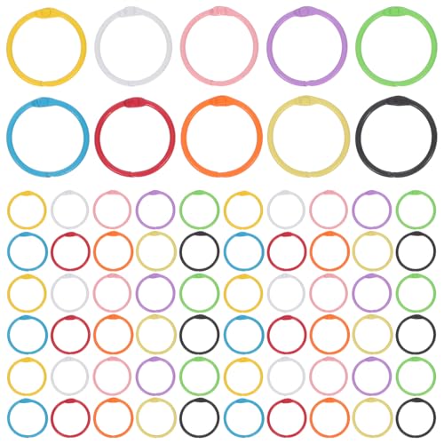 Happyyami 100 Stück Buchringe: Metallringe für lose Blätter, für Notizbücher, Karteikarten, Kalender – bunte Papier-Bindekreise für Büro und Schule Happyyami 100 Stück Buchringe: Metallringe für lose Blätter, für Notizbücher, Karteikarten, Kalender – bunte Papier-Bindekreise für Büro und Schule von Happyyami