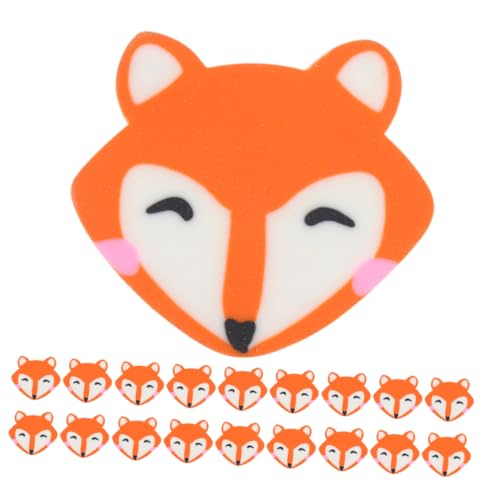 Happyyami 100 Stück Kleiner Fuchs-radiergummi Tierischer Radiergummi Kleine Radiergummis Mini -radiergummi Fuchs-schulmaterial Waldpartybevorzugungen Mini -tierrotler Orange von Happyyami