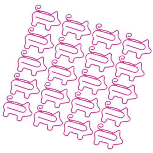 Happyyami 100Stücke Metall Büroklammern Im Niedlichen Schweine Design Kreative Und Büroklammern Für Schule Und Büro Vielseitige Bürobedarf von Happyyami