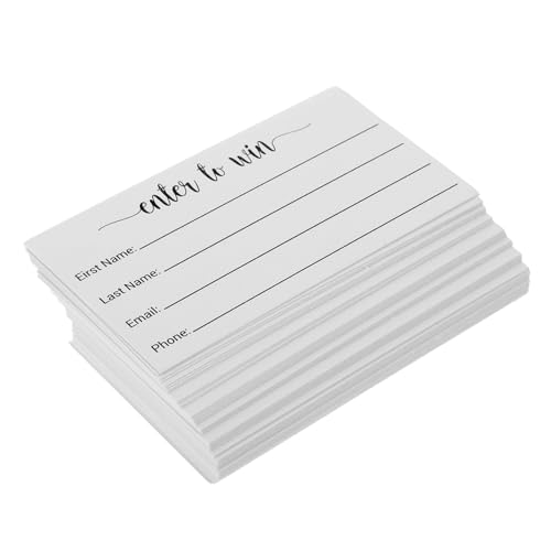 Happyyami 100Stücke Voting Tickets Leere Stimmzettel für Veranstaltungen Mehrzweck Wahlkarten für Gewinnspiele und Partys Format Bücher von Happyyami