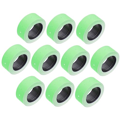 Happyyami 10Rollen Selbstkleber Preisschilder Für Etikettiermaschine Hochwertige Preisschilder Für Bürobedarf Und Einzelhandel Lesbar Und Vielseitig von Happyyami