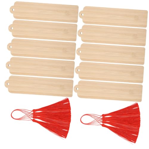 Happyyami 10Sätze DIY Lesezeichen aus Holz Blanko mit Roten Quasten für Kreatives Basteln für und Dekoration Vielseitig Einsetzbar für Kunstprojekte und Feiertage Happyyami 10Sätze DIY Lesezeichen aus Holz Blanko mit Roten Quasten für Kreatives Basteln für und Dekoration Vielseitig Einsetzbar für Kunstprojekte und Feiertage von Happyyami