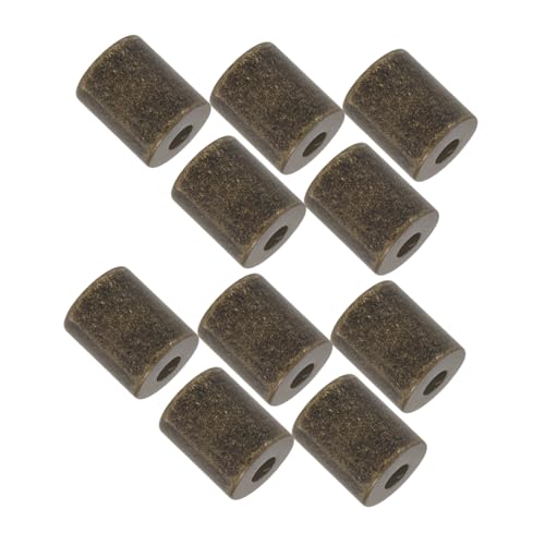 Happyyami 10Stücke Metall Kordelstopper für DIY Projekte Robuste Kordelverschlüsse aus Metall für Lanyards und Elastische Einfach zu Befestigen und Langlebig von Happyyami