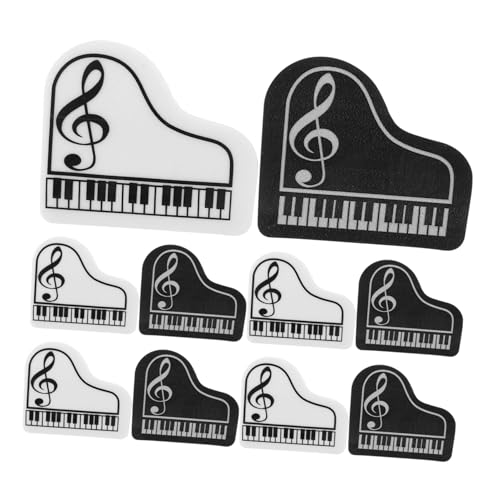 Happyyami 10Stücke Mini Klavier Radiergummis Für Entzückende Radierer Und Langlebig Und Sicher Für Schule Büro Und Kreative Projekte von Happyyami