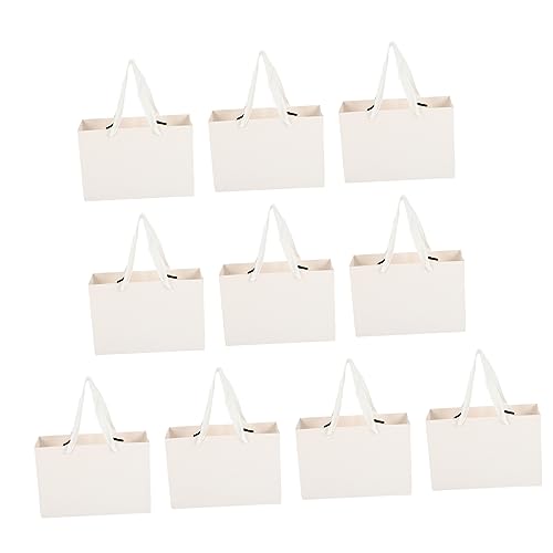 Happyyami 10Stücke Papiertüten mit Stabile Geschenktüten aus Kraftpapier für Partys Einkauf und Vielseitige Verwendung Wiederverwendbar und Happyyami 10Stücke Papiertüten mit Stabile Geschenktüten aus Kraftpapier für Partys Einkauf und Vielseitige Verwendung Wiederverwendbar und von Happyyami