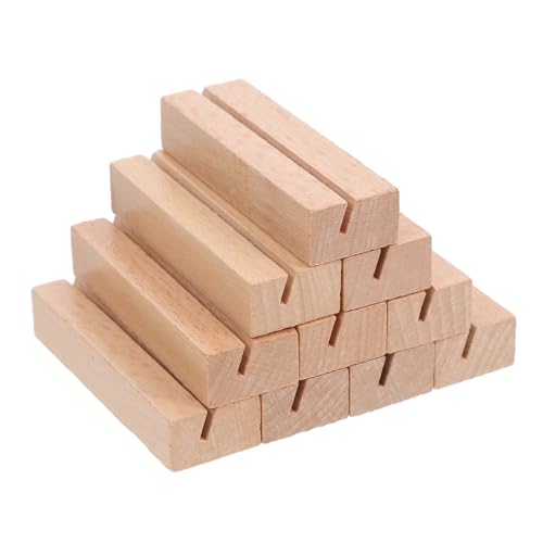 Happyyami 10Stücke Tischkartenhalter Aus Holz Robuster Holzsockel Für Tischnummern Namensschilder Menüs Fotoständer Für Hochzeit Veranstaltung von Happyyami