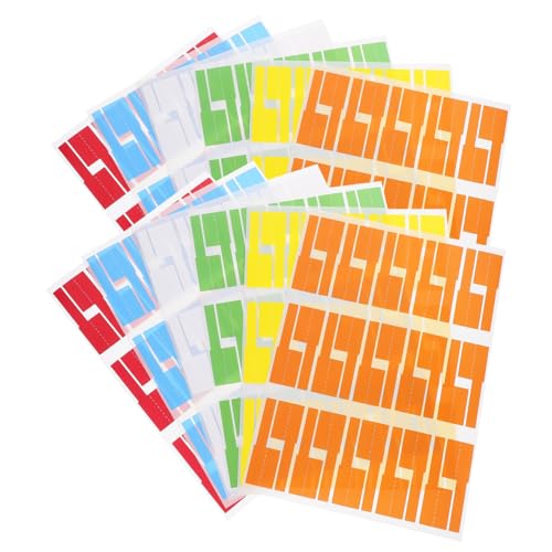 Happyyami 12 Blatt Kabelbeschriftungen Farbige Selbstklebende Etiketten für Kabelorganisation Wasserfest und Reißfest Praktische Kabelmarker für Zuhause und Büro Kategorisieren von Happyyami 12 Blatt Kabelbeschriftungen Farbige Selbstklebende Etiketten für Kabelorganisation Wasserfest und Reißfest Praktische Kabelmarker für Zuhause und Büro Kategorisieren von von Happyyami