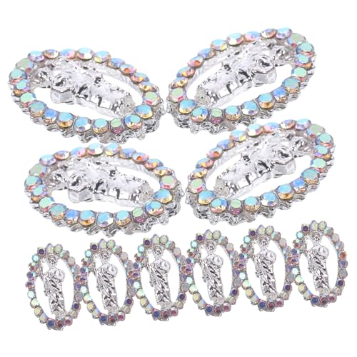 Happyyami 12 Stck. Reliefnagelkunst -telefonhülle Kreuzen Reiz Nagel-strass-anhänger Katholisch Gold Dekorative Nailart-anhänger Nägel Charme Nagelbrand 、 Zirkonlegierung Nagelcharm Metall von Happyyami