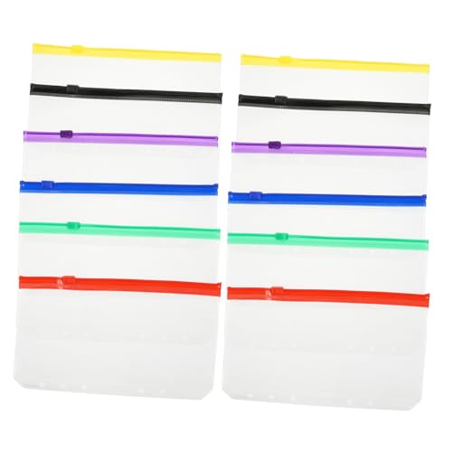 Happyyami 12 Stück A6 Lose Blattbeutel Ordnereinlagen Mit Taschen Bindetaschen Ring Binder Reißverschlusstasche Klare Reißverschlussbeutel Für Die Organisation Veranstalter Pvc Colorful Happyyami 12 Stück A6 Lose Blattbeutel Ordnereinlagen Mit Taschen Bindetaschen Ring Binder Reißverschlusstasche Klare Reißverschlussbeutel Für Die Organisation Veranstalter Pvc Colorful von Happyyami