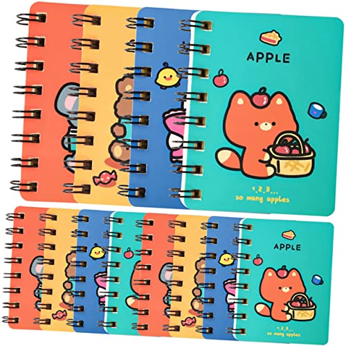 Happyyami 12 Stück Mini Notizblöcke mit Niedlichen Tieren Tragbare Spiral Notizbücher für Notizen Tägliche Planung und Kreative Ideen für Schüler Büroangestellte und von Happyyami