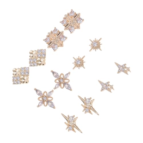 Happyyami 12 Stück Nagelcharme Dekoration Goldene Nagel -strasssteine Nägel Strasssteine nagelchark Kit Für Nagelschmuck Und Charms Multisize Diamant Strass-anhänger Zirkon Happyyami 12 Stück Nagelcharme Dekoration Goldene Nagel -strasssteine Nägel Strasssteine nagelchark Kit Für Nagelschmuck Und Charms Multisize Diamant Strass-anhänger Zirkon von Happyyami