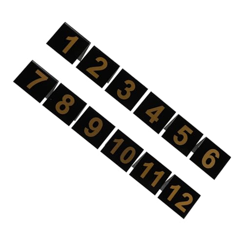 Happyyami 12 Stück Nummernschild Halloween -Partyzubehör Nummern-ID-Zelte nummerierte Beweismarker Tatortnummern Tatortzelte Hochzeitstischnummer Halloween -Party -Requisiten Schwarz von Happyyami