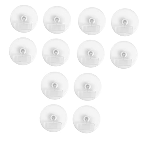 Happyyami 12 Stück Preisetiketten Clips mit Rundbasis Supermarkt Preisschild Halter Einfach zu Bedienen Rotierbar aus Hochwertigem Kunststoff für Displays und Werbezwecke von Happyyami