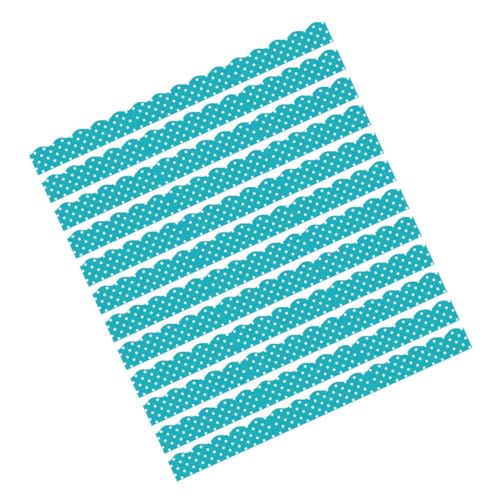 Happyyami 12 Stück Tafel Dekoraufkleber Abnehmbare Pinnwand Bordüre Für Die Wand Magnetische Bordüre Dünne Hinweis Pinnwand Bordüren Pinnwände Tafelbordüre Himmelblaues Pvc von Happyyami
