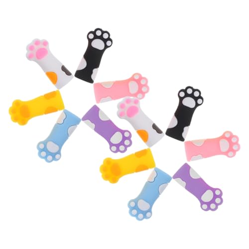 Happyyami 12 Stück Teiliges Katzenpfoten Bleistiftset Niedliche Silikon Bleistiftkappen für Schutzkappen und Verlängerungen für Schule und Kreative Projekte Happyyami 12 Stück Teiliges Katzenpfoten Bleistiftset Niedliche Silikon Bleistiftkappen für Schutzkappen und Verlängerungen für Schule und Kreative Projekte von Happyyami
