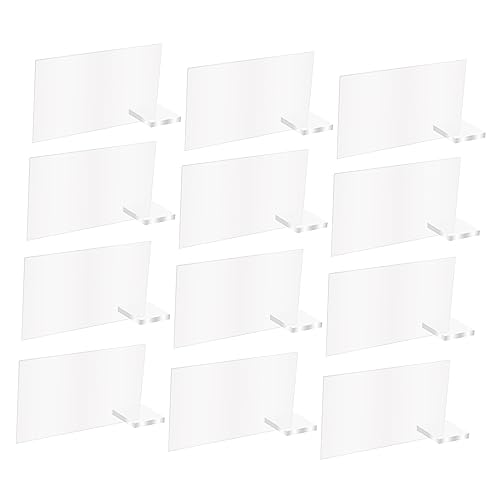 Happyyami 12Stücke Acryl Tischnummern Hochzeit Deko Elegante Acrylblanks für Veranstaltungen Stabile Tischkartenhalter für Hochzeiten Empfänge und Partys Langlebig und Vielseitig von Happyyami